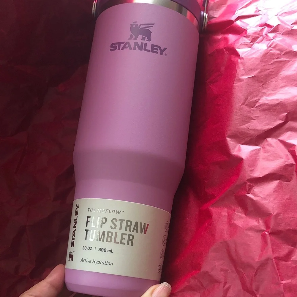 Stanley Lavender Flip Straw Tumbler with Silver Trim - Picture 6 of 6